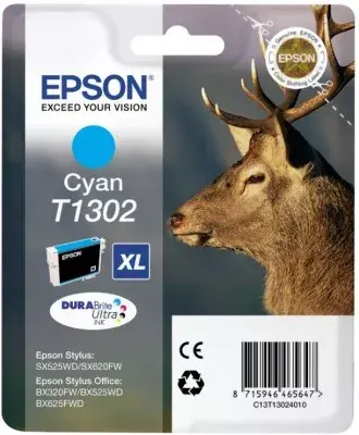 Tintes kasete Epson Stag Singlepack Cyan T1302 Photo 2