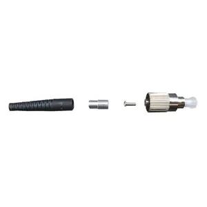 Fibre optic connector FC Male EFB Elektronik 53216.3, black, single-piece