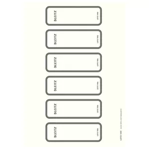 Self-adhesive label Leitz 16930085 Grey Rectangle 60 pcs