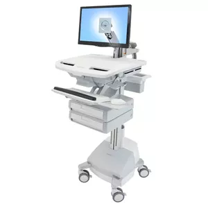 Multimedia cart Ergotron StyleView Aluminium Grey White