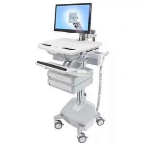 Мультимедийная тележка Ergotron StyleView Aluminium Grey White