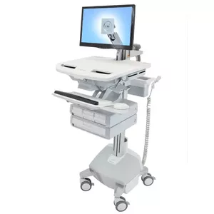 Мультимедийная тележка Ergotron StyleView Aluminium Grey White