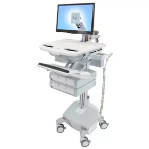 Мультимедийная тележка Ergotron StyleView Aluminium Grey White
