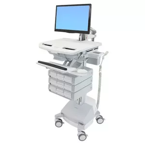Мультимедийная тележка Ergotron StyleView Aluminium Grey White