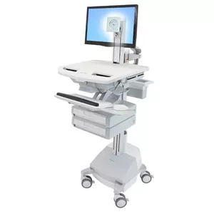 Multimedia cart Ergotron StyleView Aluminium Grey White