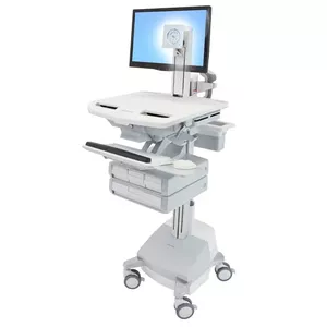 Multimedia cart Ergotron StyleView Aluminium Grey White
