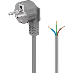 Angled Protective Contact Cable Goobay 93975 1.5m Grey