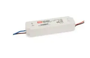 LED driver MEAN WELL LPV-60-12, 60W 12V DC, 90–264V AC input, white, -30–70°C