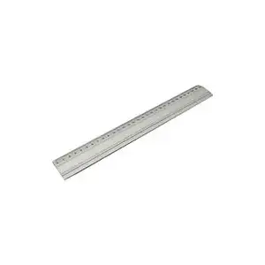 Ruler WEDO 300 mm aluminium with non-slip rubber insert