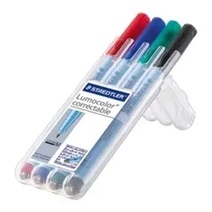 Marker Staedtler Lumocolor correctable M 4 pc(s) Black Blue Green Red