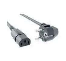 Power cable Bachmann 356.907, grey, 1 m, C13 coupler