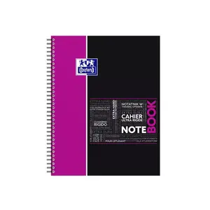 Writing notebook Oxford 400037406 A4, matt finish, 90 g/m², grey/pink/blue