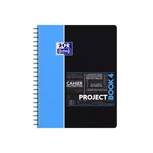 Блокнот для письма Oxford 400037432 A4, 90 г/м², матовая обложка, фиолетовый/жёлтый/синий/красный