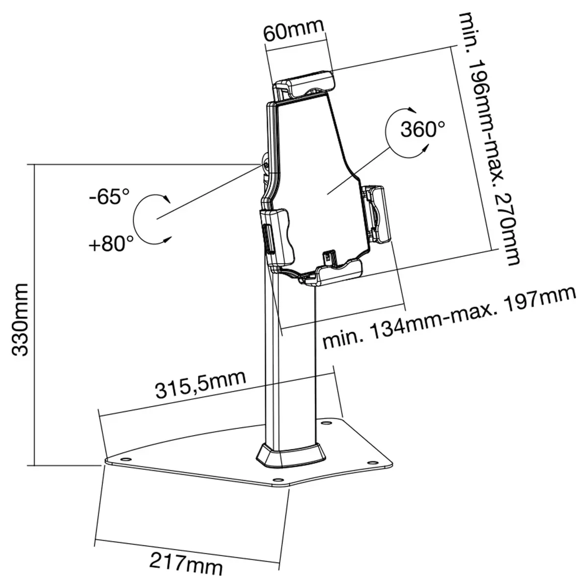 Tablet Holder InLine 23166C Photo 7