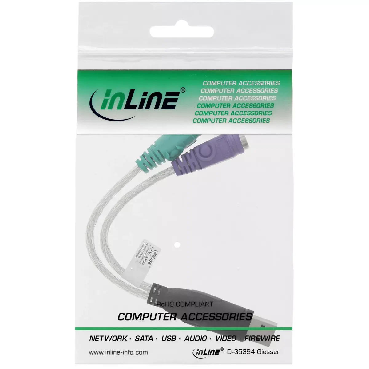 USB uz PS/2 Konvertors InLine 33386 Photo 2