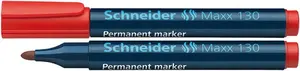 Pastāvīgais marķieris Schneider Electric 113002, apaļš gals, sarkans, līnijas platums 1,0–3,0 mm, uzpildāms