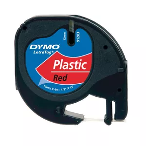 DYMO S0721630 этикеточная лента Черный на красном