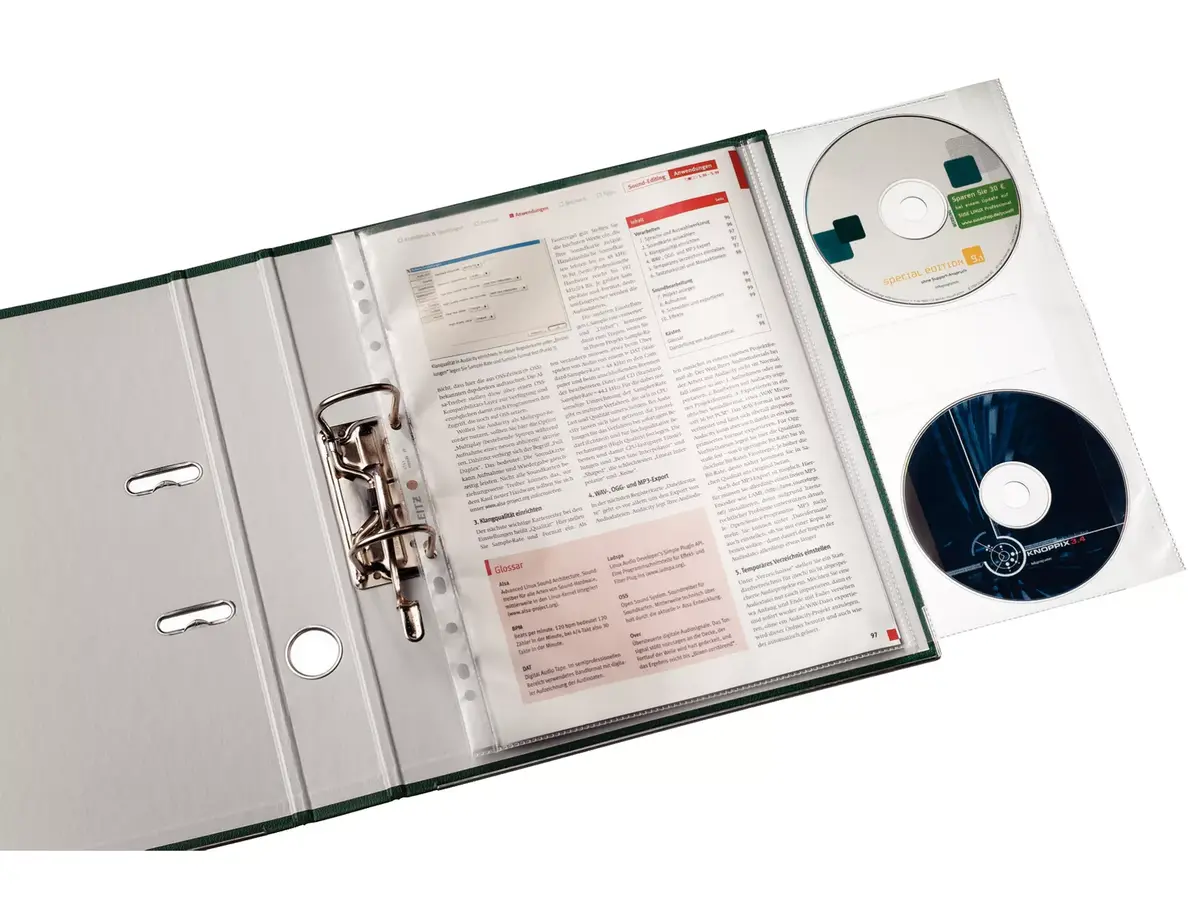 Kabats ar CD sleevu, Leitz, Pocket with CD sleeve Photo 3
