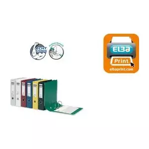 Folder Elba 10497 RO A4 80 mm Red — ring binder for A4 documents, 80 mm spine