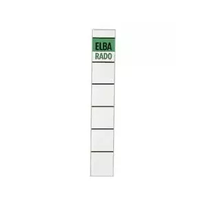 Spine Label Elba 04614 WE/GN 190 x 34 mm White-Green, 10 sheets
