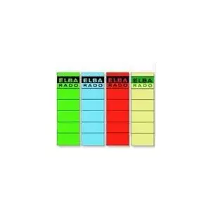 Spine Label Elba 04617 WE/GN 190 x 59 mm White-Green, pack of 10 sheets