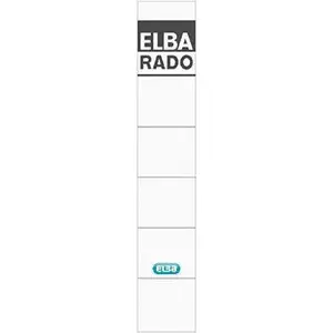 Spine label Elba 04614 WE 190 x 34 mm White-Grey, pack of 10 sheets