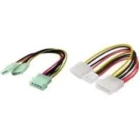 Molex 4-pin/Molex 4-pin + Mini Spox 4-pin Кабель, ShiverPeaks, BS78231