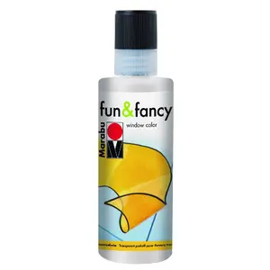 Ūdens bāzes krāsa Marabu fun&fancy 070 — 80 ml, krāsu varianti: melna/balta/dzeltena