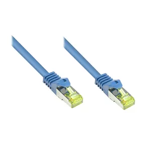 Networking Cable Alcasa 0.15m Cat7 RJ-45 S/FTP Blue