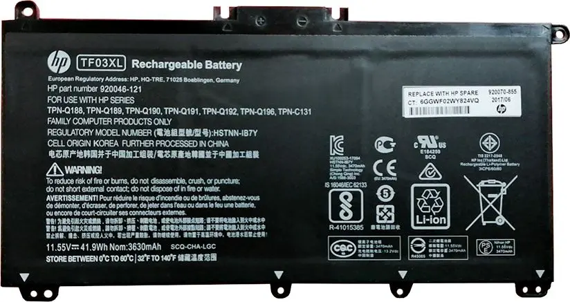 HP battery 920070-855 41.9Wh Photo 3