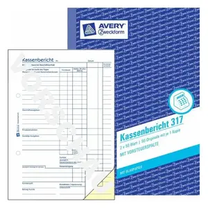 Administration Book Avery 317 Blue White