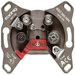 Socket-outlet R/TV+SAT Axing BSD 960-00N Grey
