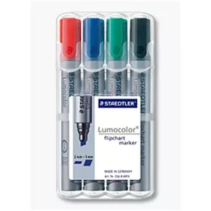 Marķieris Staedtler 356 B WP4 4 gab Melns Zils Zaļš Sarkans