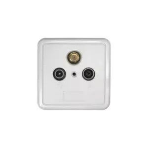 Socket outlet Axing SSD 2-00 White