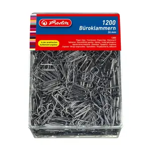 Скрепка Herlitz 10411007 Металлическая 1200 шт.