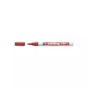 Krāsu marķieris Edding 750 (4-750-1-3002) sarkans, gals 2–4 mm, necaurspīdīga pastāvīgā krāsa