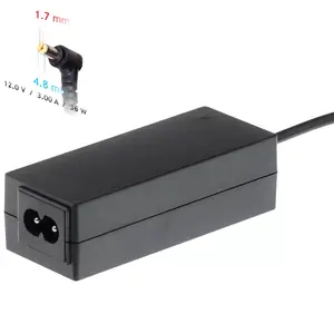 Power adapter Akyga AK-ND-49 for laptops, indoor 36 W, 100–250 V input, black ABS housing
