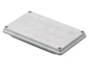 Cable management panel Rittal SV 9665.750 IP55 light grey, width 250 mm, depth 160 mm