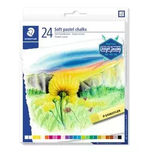 Sauss pastel mīksts Staedtler 2430 daudzkrāsains 24 gab.