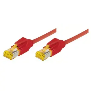 Networking Cable Tecline 0.3m Cat6a RJ-45 Red S/FTP