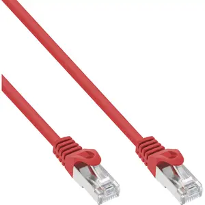 Патч-кабель InLine SF/UTP Cat.5e красный 0.25м