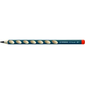 Zīmulis STABILO EASYgraph HB — trīsstūra koka korpuss, petrol krāsa, 3,15 mm vads
