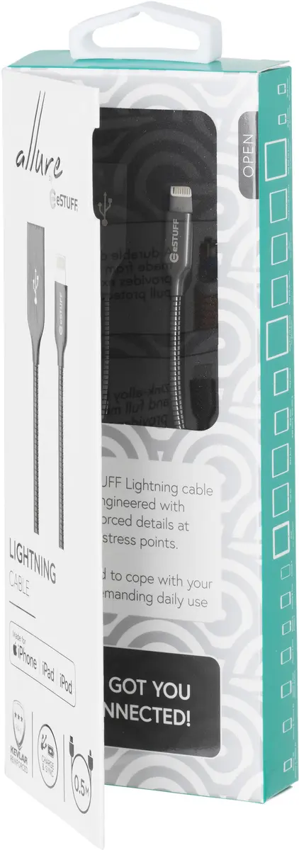 eSTUFF ES601165 Lightning to USB A Cable Photo 4