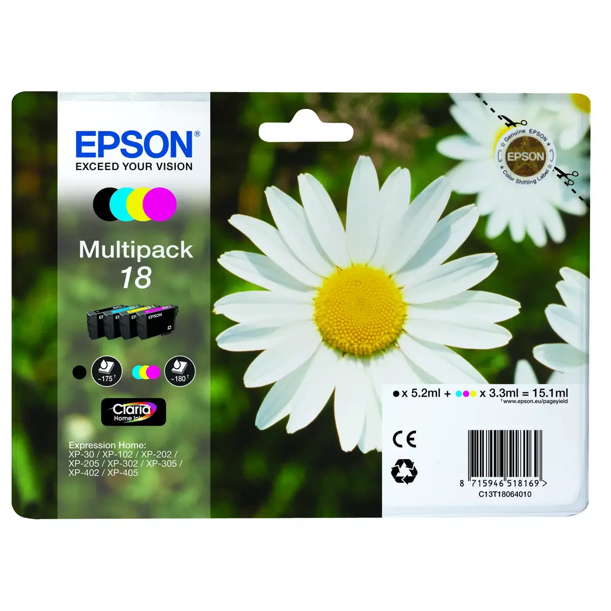 Epson Daisy Multipack 4‑colours 18 Claria Home Ink Photo 5