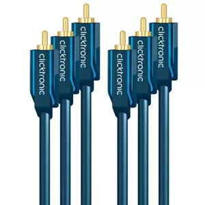 YUV komponentu video kabelis ClickTronic 3m 70424