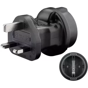 Tīkla adapteris Goobay 95307 Melns UK