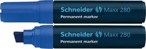 Маркер Schneider Electric Pen Maxx 280 — синий, клиновидный наконечник 4 мм