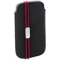Pouch maciņš HTC PO S800 mobilajai tālrunim melns sarkans