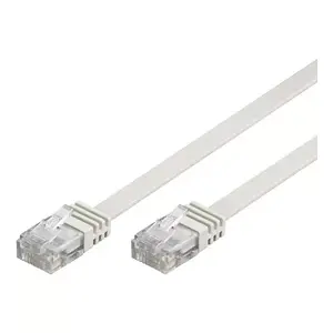 Networking Cable Alcasa Cat.6 UTP 1m White RJ-45 Gold Plating