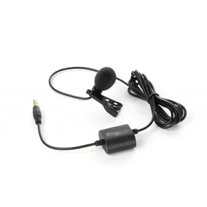 Clip-on microphone ik multimedia iRig Mic Lav — wired lavalier, 3.5 mm, 30–16000 Hz, 1.5 m cable, black